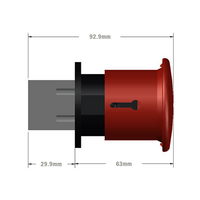 50-301-1 MODULAR SOLUTIONS DOOR PART EMERGENCY UNLOCK FOR SLAM LATCH